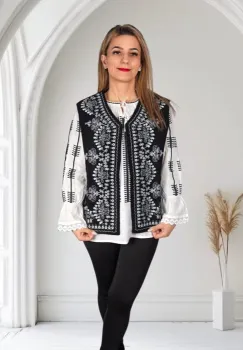 Vesta brodata traditional Nadina imagine