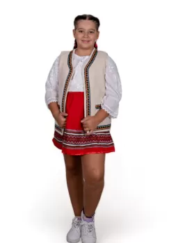 Vesta traditionala fetite Aliona imagine