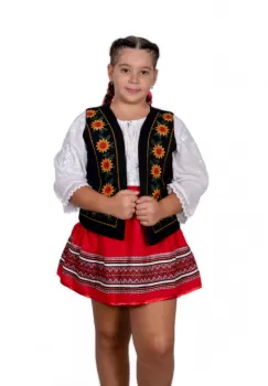 Vesta traditionala fetite Floarea Soarelui 2 imagine