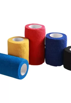 Bandaj elastic autoadeziv fara Latex negru 5cm x 4.5m imagine