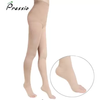 Ciorapi Compresivi Medicinali Pressio AM bej varf deschis 22-32 mmHg imagine