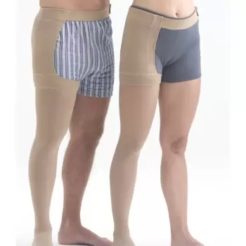 Ciorapi Compresivi Medicinali Pressio AT cu prindere in talie bej 22-32 mmHg imagine