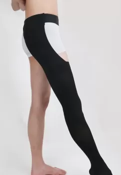 Ciorapi Compresivi Pressio AT cu prindere in talie negru varf deschis 15 - 21 mmHg imagine