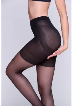 Ciorapi Dama Modelatori Gabriella Push UP negru 40 den imagine