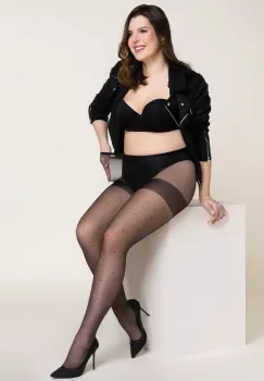 Dresuri Dama Gabriella Xenia Puntina Pluse Size 60 den Negru imagine