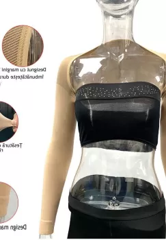 Maneci cu prindere de compresie Pressio bej 22 - 32 mmHg imagine