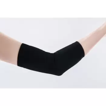 Orteza de cot compresiva negru 15 - 22 mmHg imagine