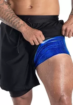 Pantaloni scurti negri pentru slabit cu Neopren Andy imagine