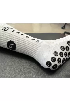 Sosete Sport Antiderapante Perfect Grip Albe imagine