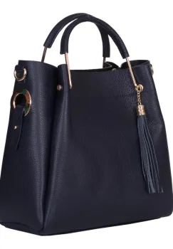 Geanta dama din piele naturala Fabiana bleumarin imagine