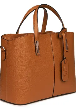 Geanta dama din piele naturala Gianna coniac imagine