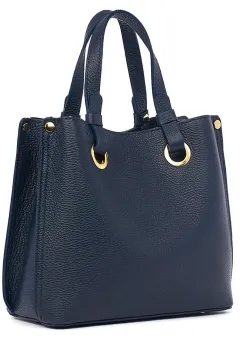 Geanta dama din piele naturala Ilona bleumarin imagine