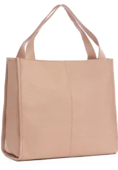 Geanta dama din piele naturala Naomi roz imagine