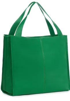 Geanta dama din piele naturala Naomi verde imagine