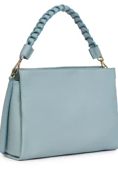 Geanta dama din piele naturala Natalia bleu imagine