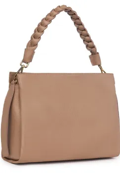 Geanta dama din piele naturala Natalia roz imagine