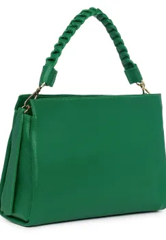 Geanta dama din piele naturala Natalia verde imagine