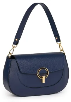 Geanta dama din piele naturala Rosalia bleumarin imagine