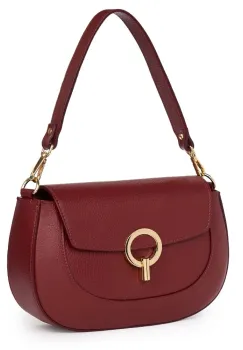 Geanta dama din piele naturala Rosalia grena imagine