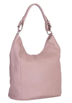 Geanta dama din piele naturala Silvia roz imagine