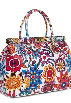 Geanta din piele cu flori Gioia model FF5 imagine