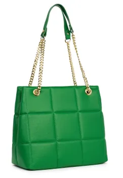 Geanta din piele matlasata Azaleea verde deschis imagine