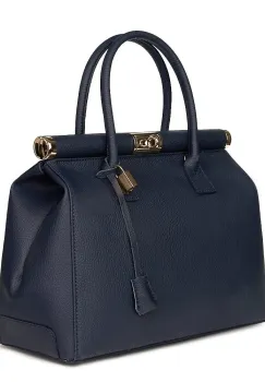 Geanta din piele naturala Bianca bleumarin imagine