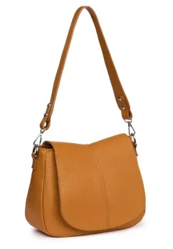 Geanta din piele naturala Roberta coniac imagine