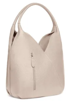 Geanta piele naturala Lorena crem imagine