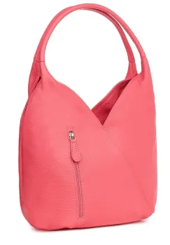 Geanta piele naturala Lorena roz imagine
