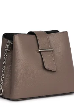 Mini poseta dama din piele Avery gri imagine