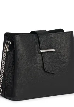 Mini poseta dama din piele Avery neagra imagine