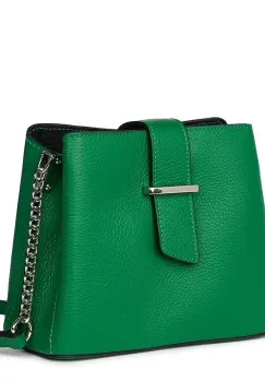 Mini poseta dama din piele Avery verde imagine