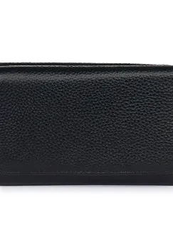 Portofel dama din piele naturala Carlos negru imagine