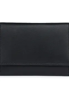 Portofel dama din piele naturala Fabio negru imagine
