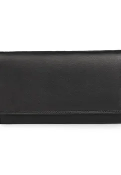 Portofel dama din piele naturala Fabio XL negru imagine