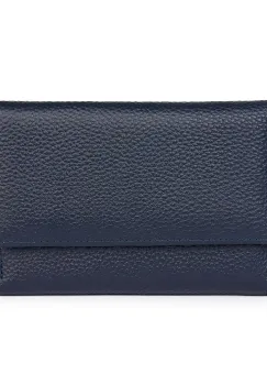 Portofel dama din piele naturala Simeon bleumarin imagine