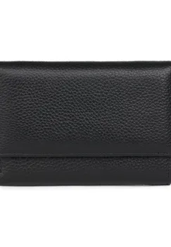Portofel dama din piele naturala Simeon negru imagine