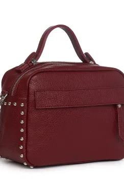 Poseta dama din piele naturala Cora grena imagine