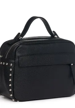 Poseta dama din piele naturala Cora neagra imagine