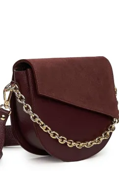 Poseta dama din piele naturala Donna grena imagine