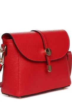 Poseta dama din piele naturala Laguna rosie imagine