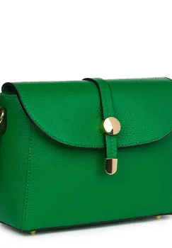 Poseta dama din piele naturala Laguna verde imagine