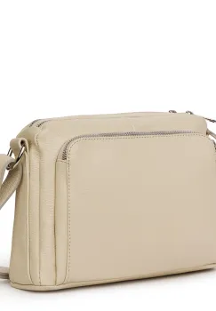 Poseta dama din piele naturala Vania crem imagine