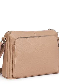 Poseta dama din piele naturala Vania roz imagine