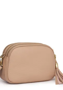 Poseta din piele cu trei compartimente Felicia roz imagine