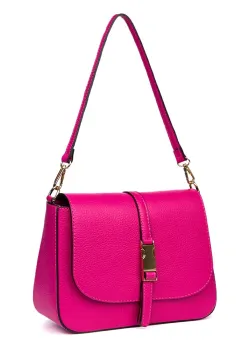 Poseta din piele naturala Aretha fucsia imagine