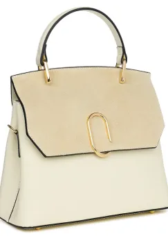 Poseta din piele naturala Ruby crem imagine