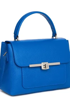 Poseta din piele naturala Sierra albastra imagine