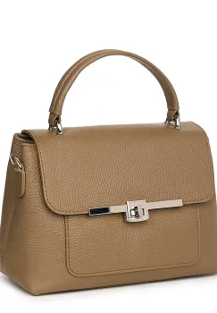 Poseta din piele naturala Sierra bej imagine